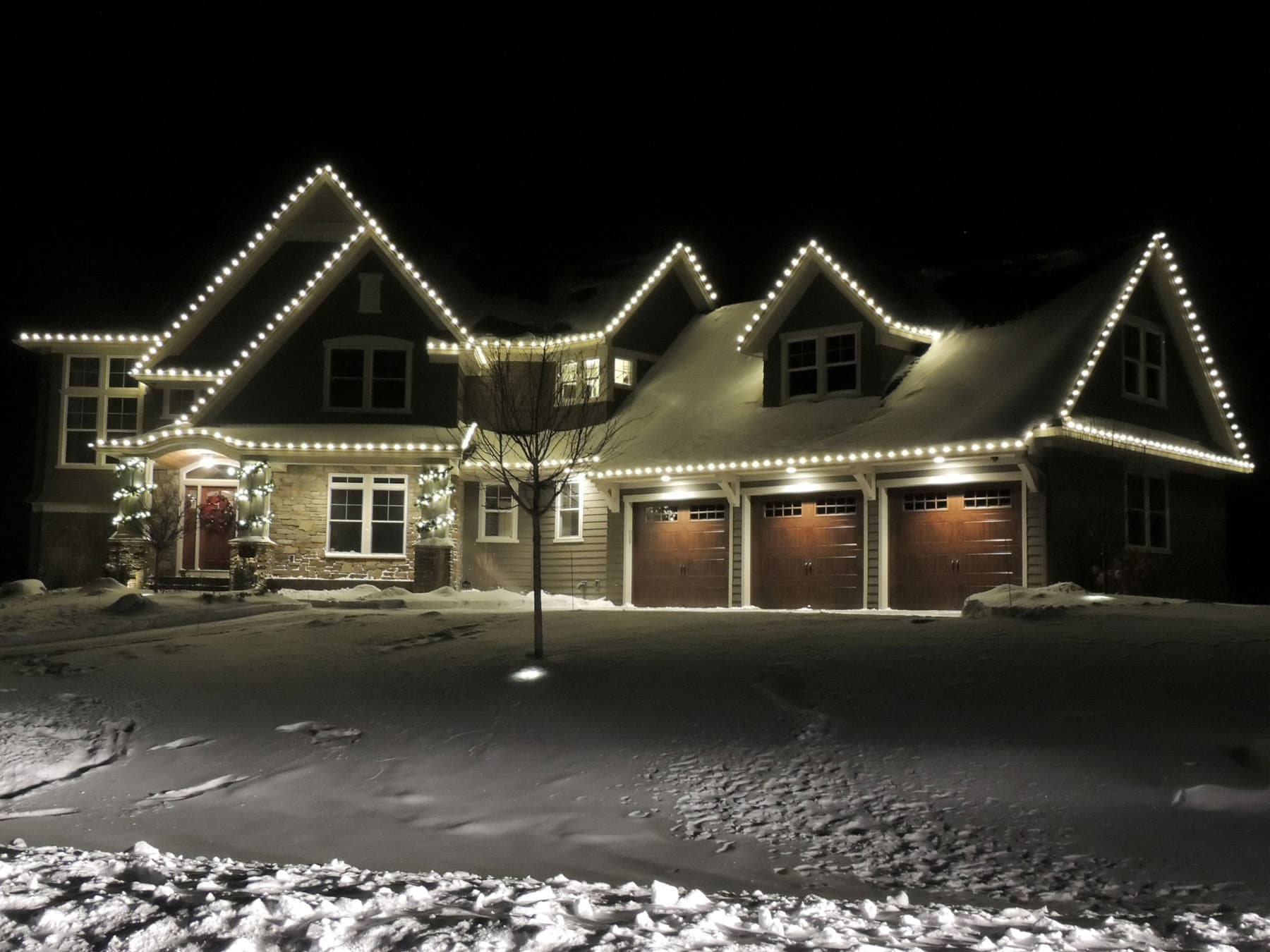 Warm White LED & Garland, Afton, MN